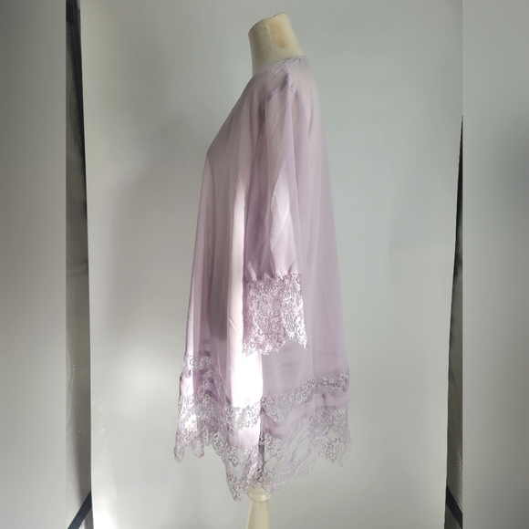 Torrid Iris Lavender Chiffon and Lace Kimono - Picture 10 of 12